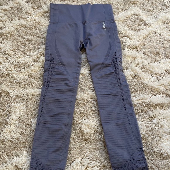 GymShark Energy Seamless Leggings Slate Lavender Size Small - Picture 4 of 5